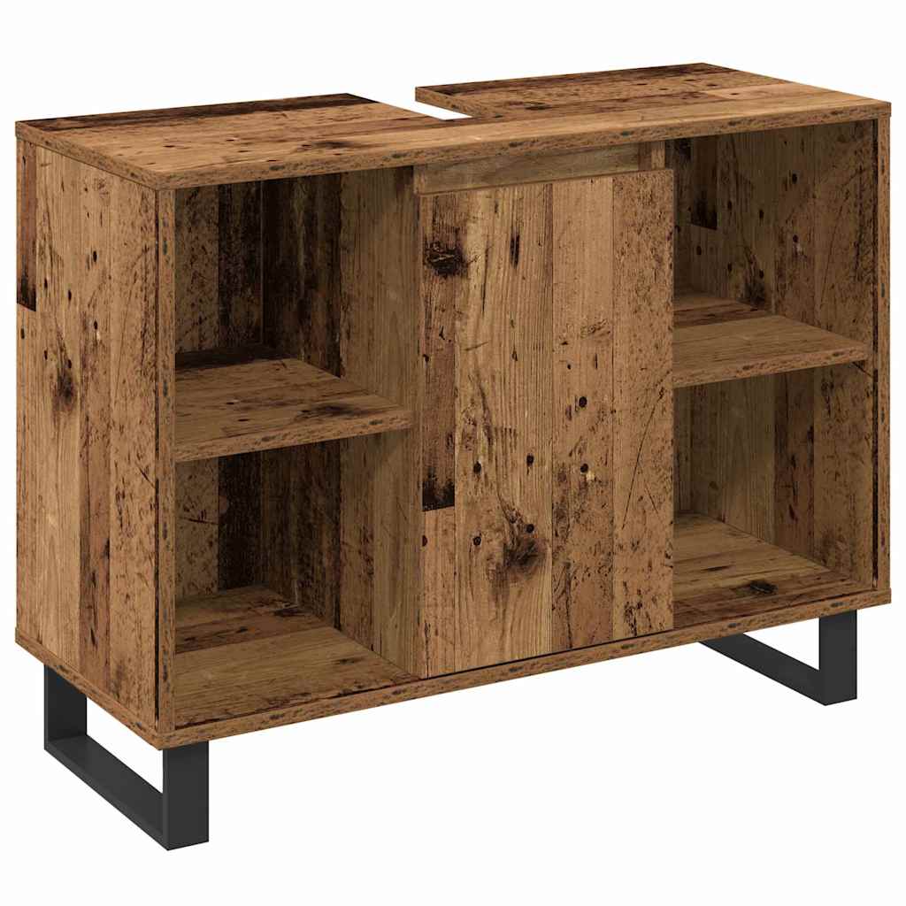 vidaXL Bathroom Furniture Set 3 pcs Brown Engineered Wood 4
