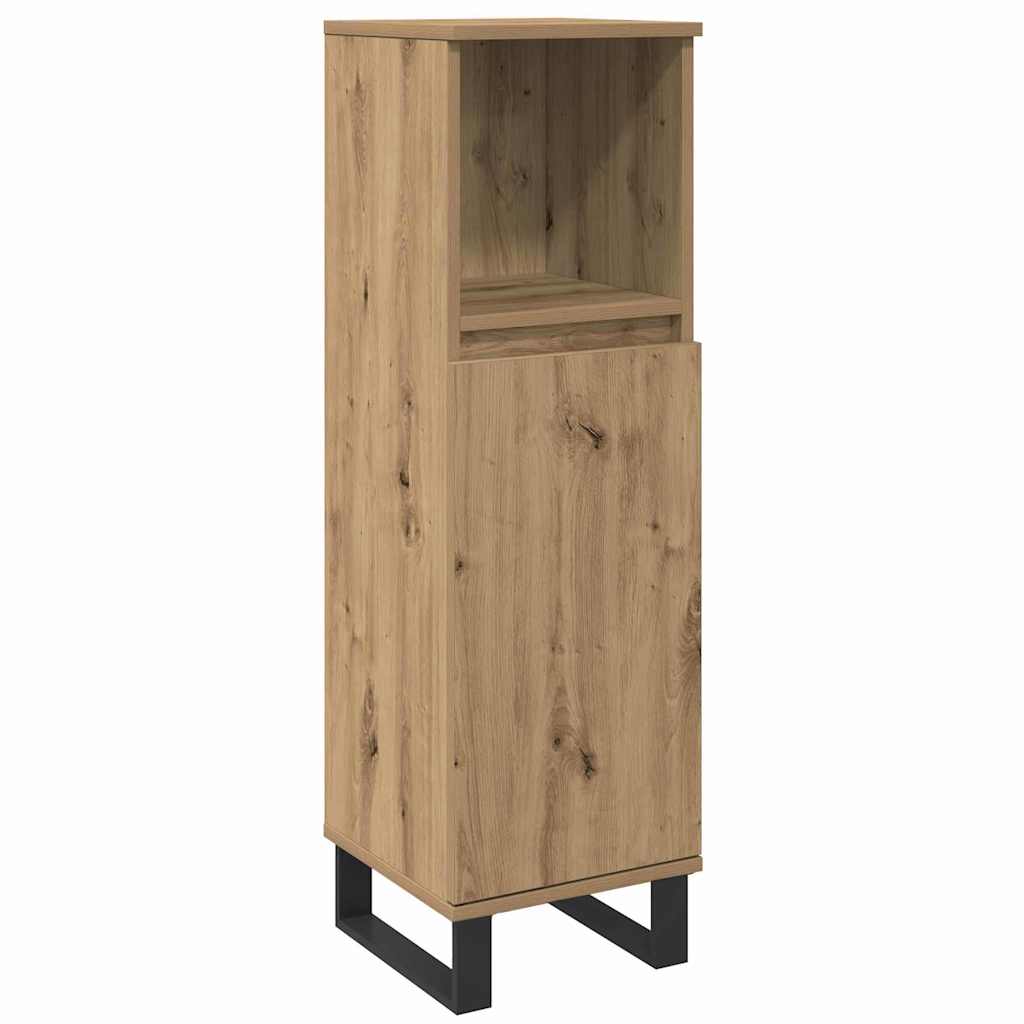 vidaXL Bathroom Furniture Set 3 pcs Brown Engineered Wood 3