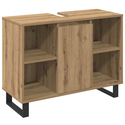vidaXL Bathroom Furniture Set 3 pcs Brown Engineered Wood 4