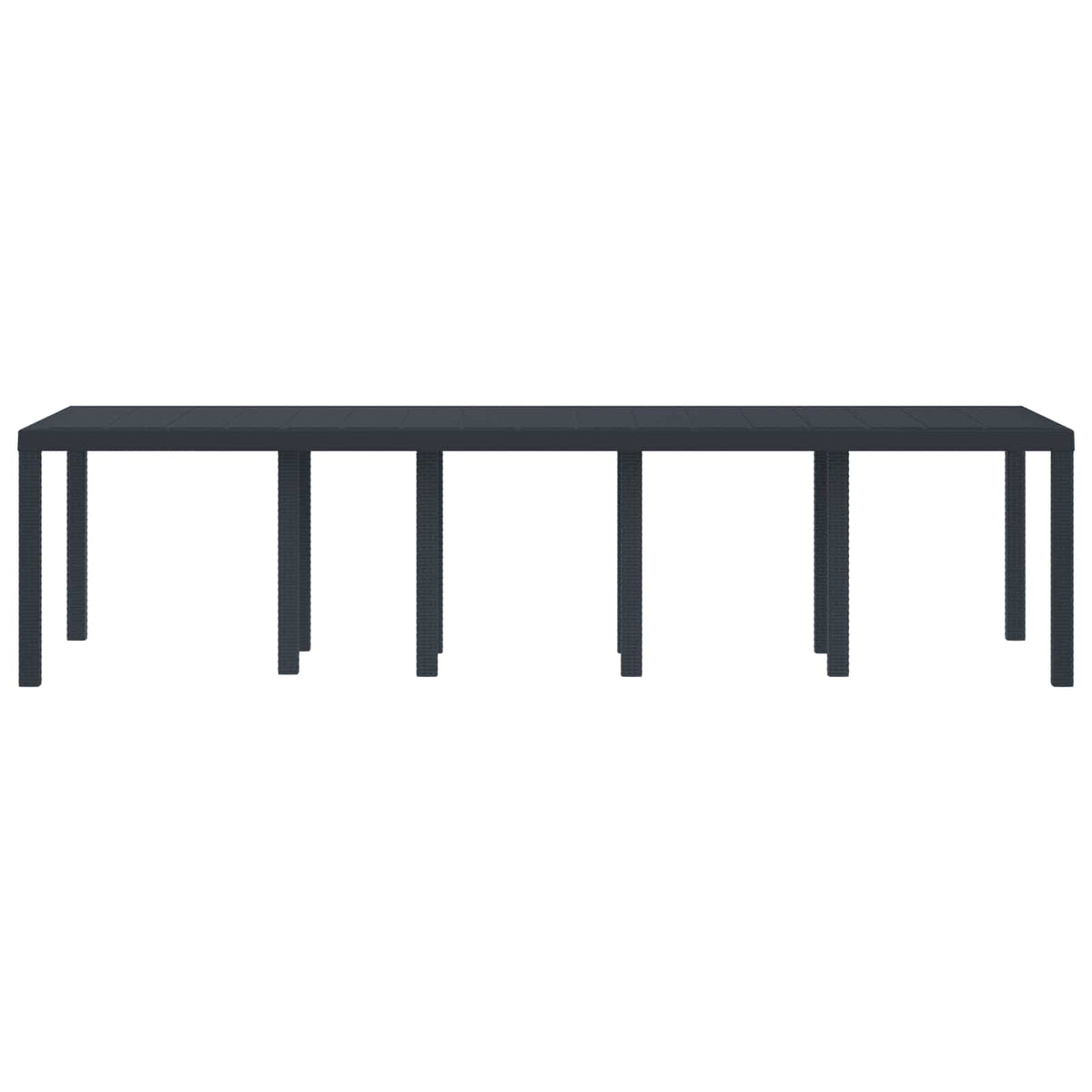 vidaXL Garden Table Anthracite 300 x 100 x 73 cm Poly Rattan 2