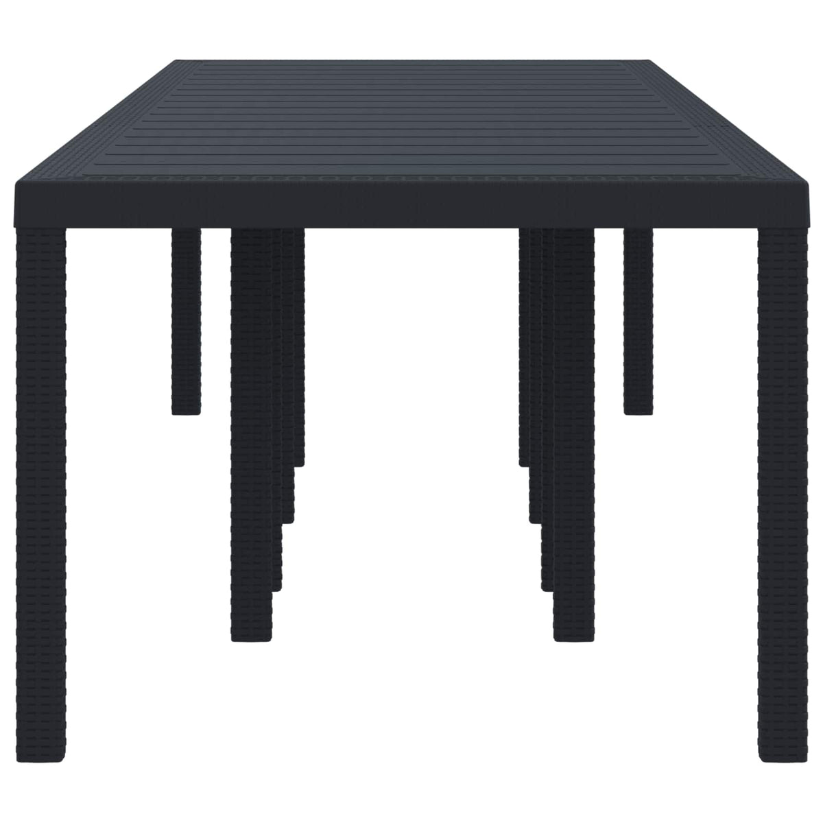 vidaXL Garden Table Anthracite 300 x 100 x 73 cm Poly Rattan 3