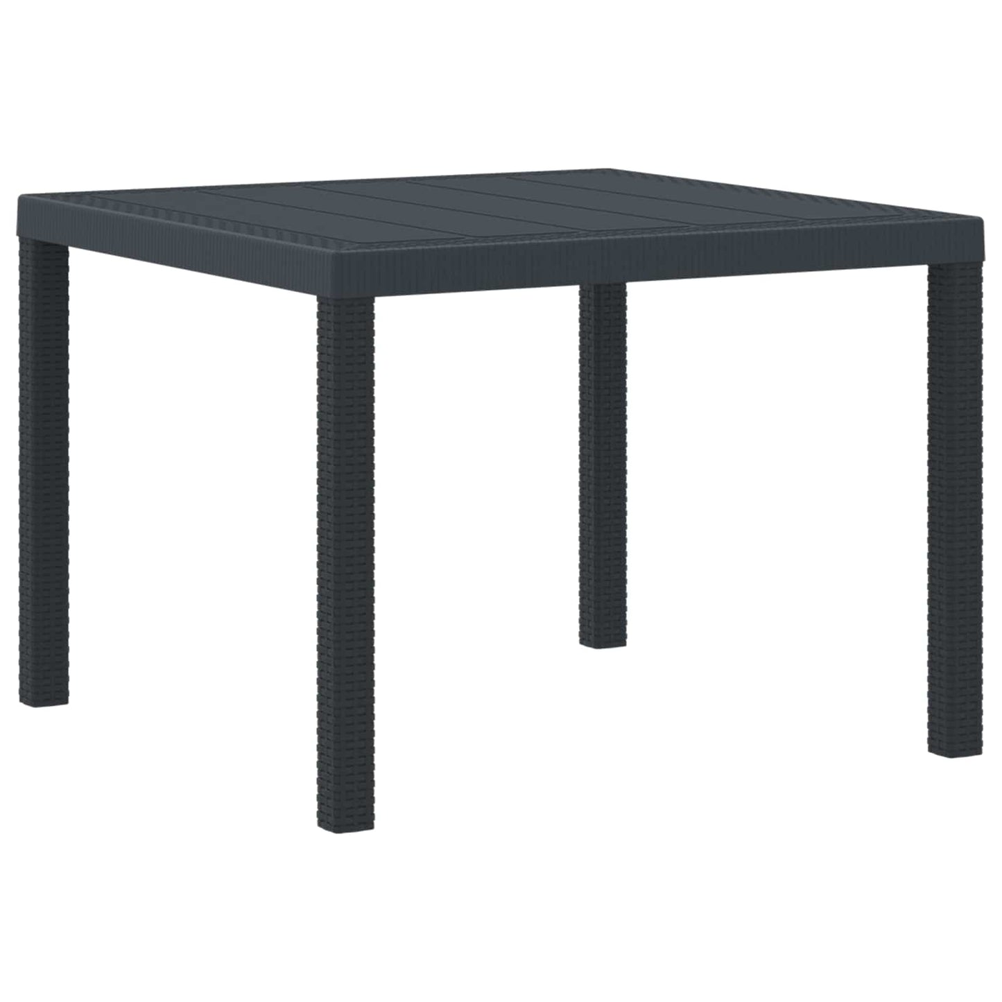 vidaXL Garden Dining Set 5 pcs Anthracite Polypropylene 4