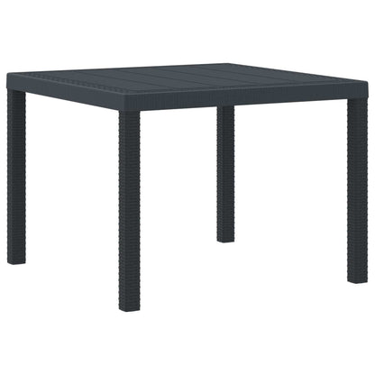 vidaXL Garden Dining Set 5 pcs Anthracite Polypropylene 4