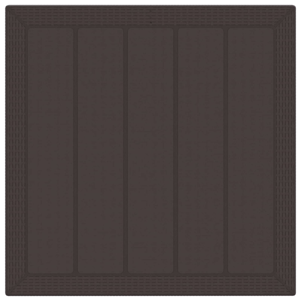 vidaXL Garden Dining Set 5 pcs Brown Polypropylene 2