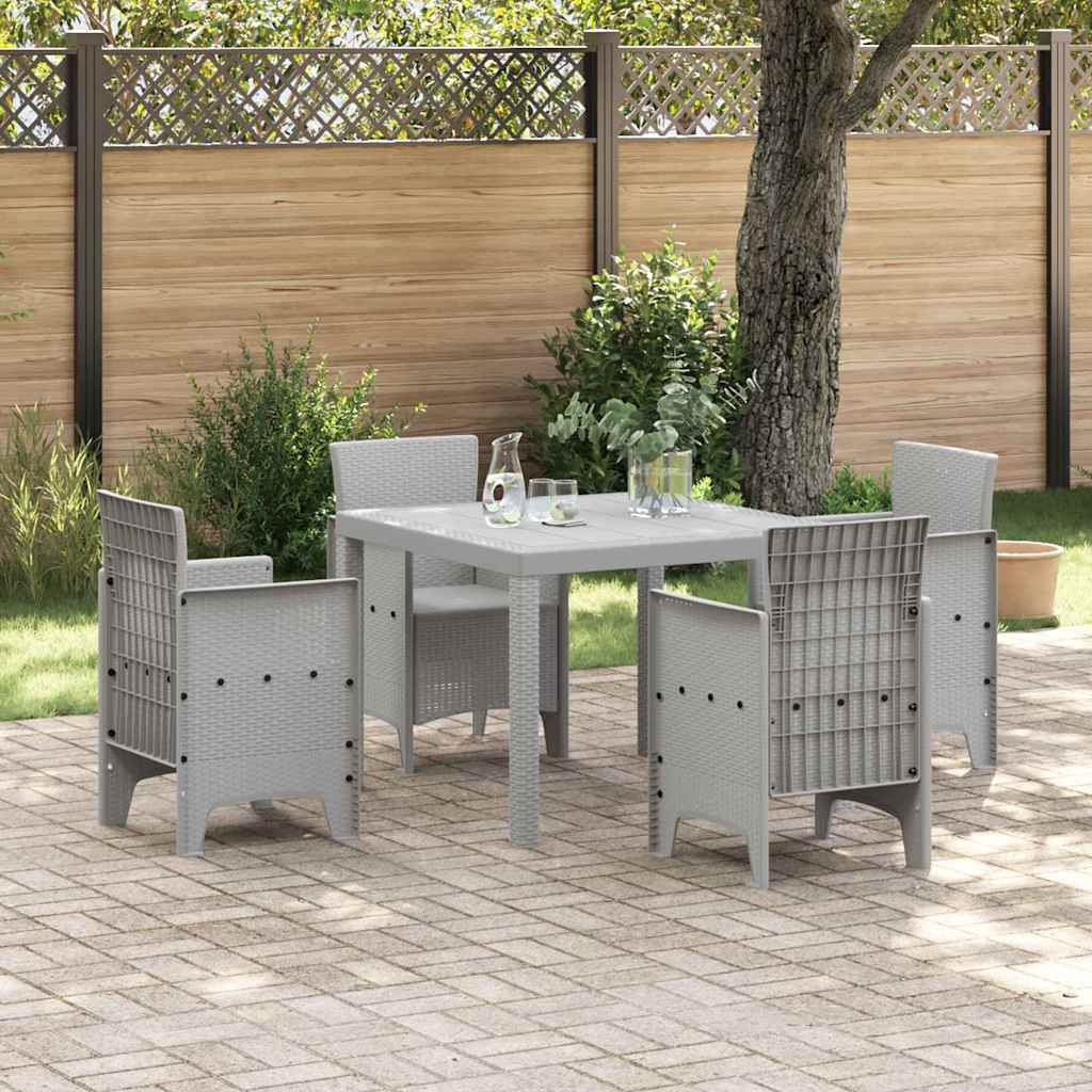 vidaXL Garden Dining Set 5 pcs Polypropylene 4-Seater