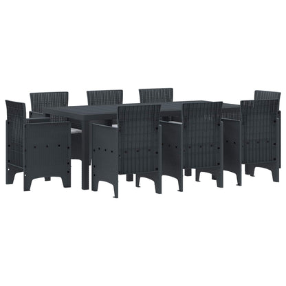 vidaXL Garden Dining Set 9 pcs Polypropylene