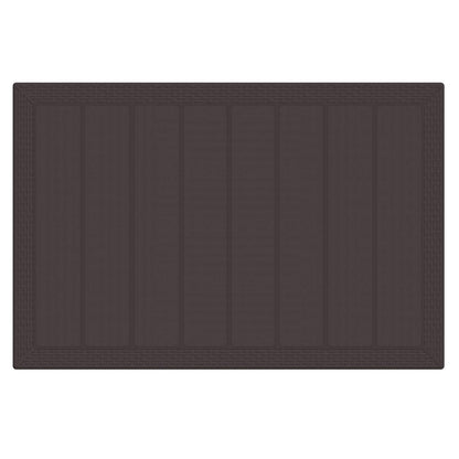 vidaXL Garden Dining Set 5 pcs Brown Polt rattan 2
