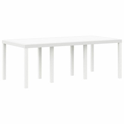 vidaXL Garden Dining Set 7 pcs White Polypropylene 4