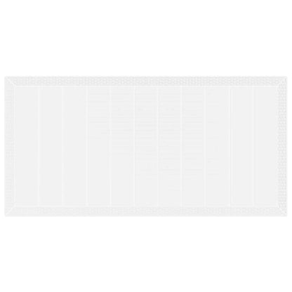 vidaXL Garden Dining Set 7 pcs White Polypropylene 6