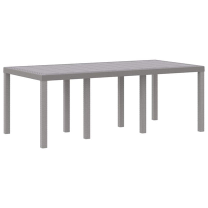 vidaXL Garden Dining Set 7 pcs Light Grey Polypropylene 4