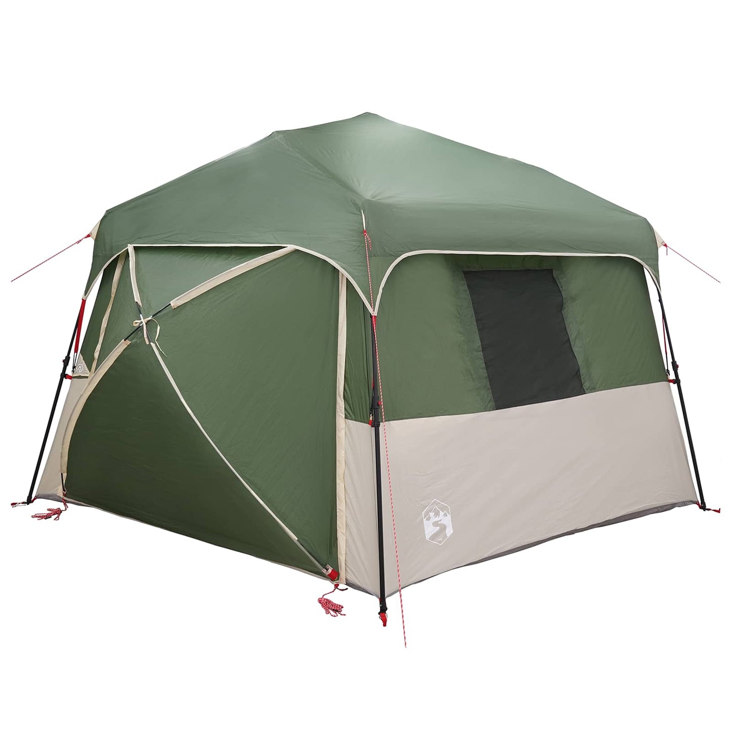 vidaXL Instant Tent with Rainfly 12-Person Quick-Release Green 2