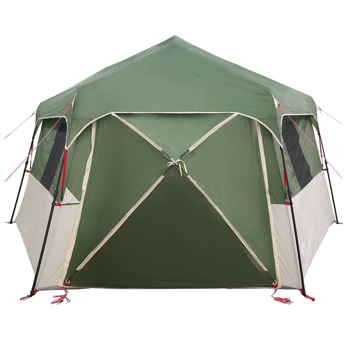 vidaXL Instant Tent with Rainfly 12-Person Quick-Release Green 6
