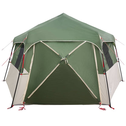 vidaXL Instant Tent with Rainfly 12-Person Quick-Release Green 6
