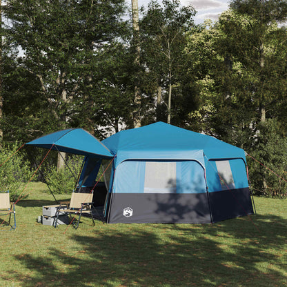 vidaXL Instant Tent with Rainfly 12-Person Quick-Release Blue 1