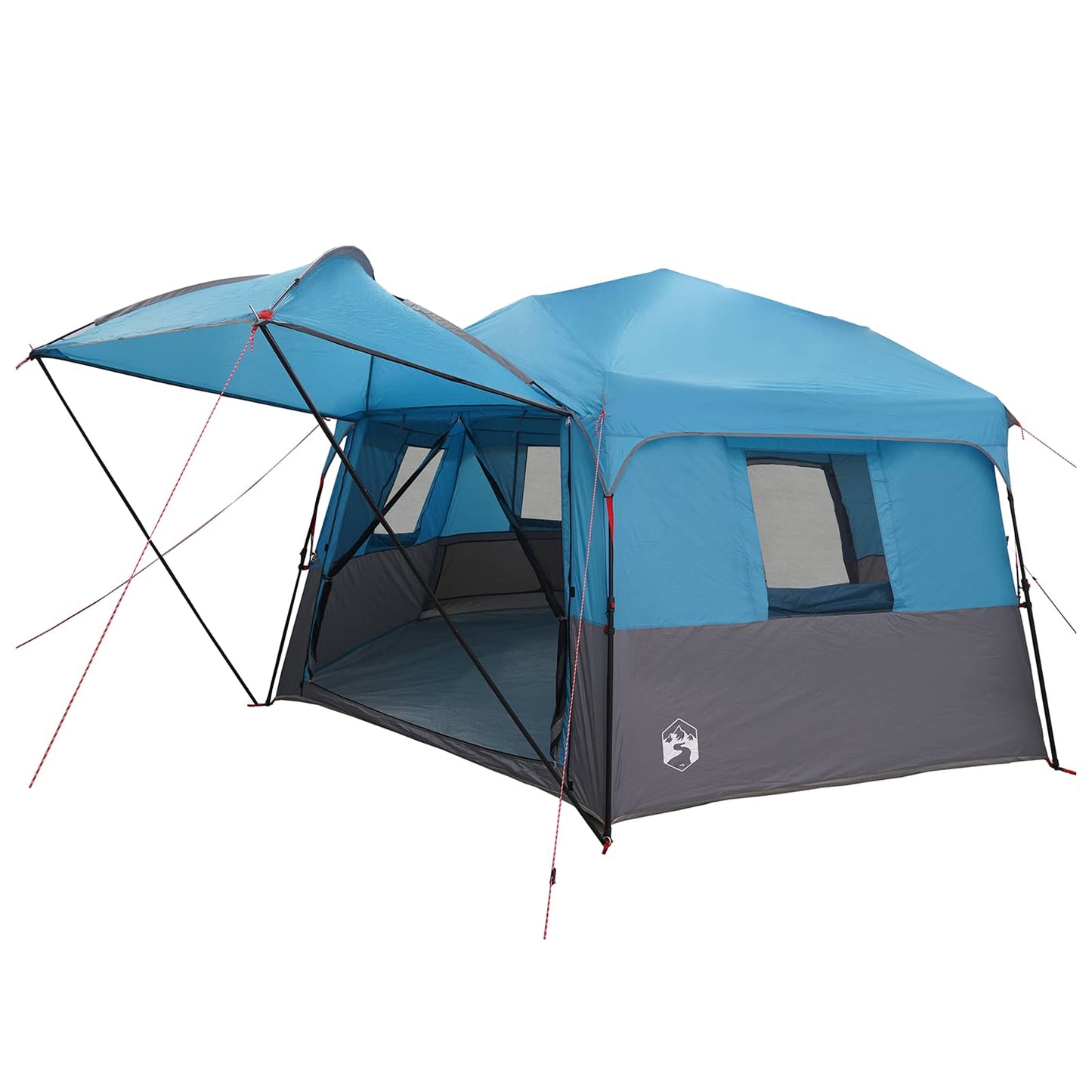 vidaXL Instant Tent with Rainfly 12-Person Quick-Release Blue 4