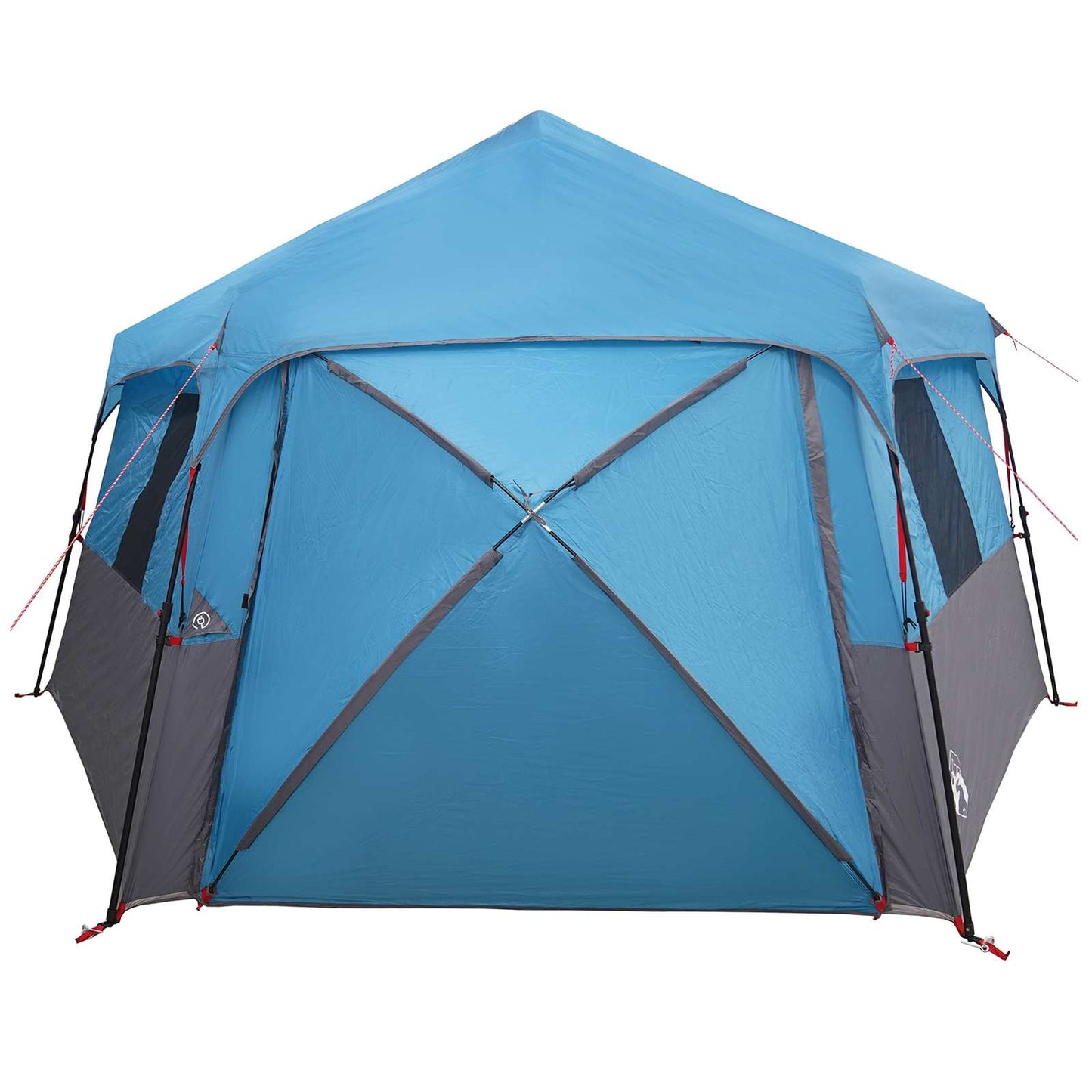 vidaXL Instant Tent with Rainfly 12-Person Quick-Release Blue 6