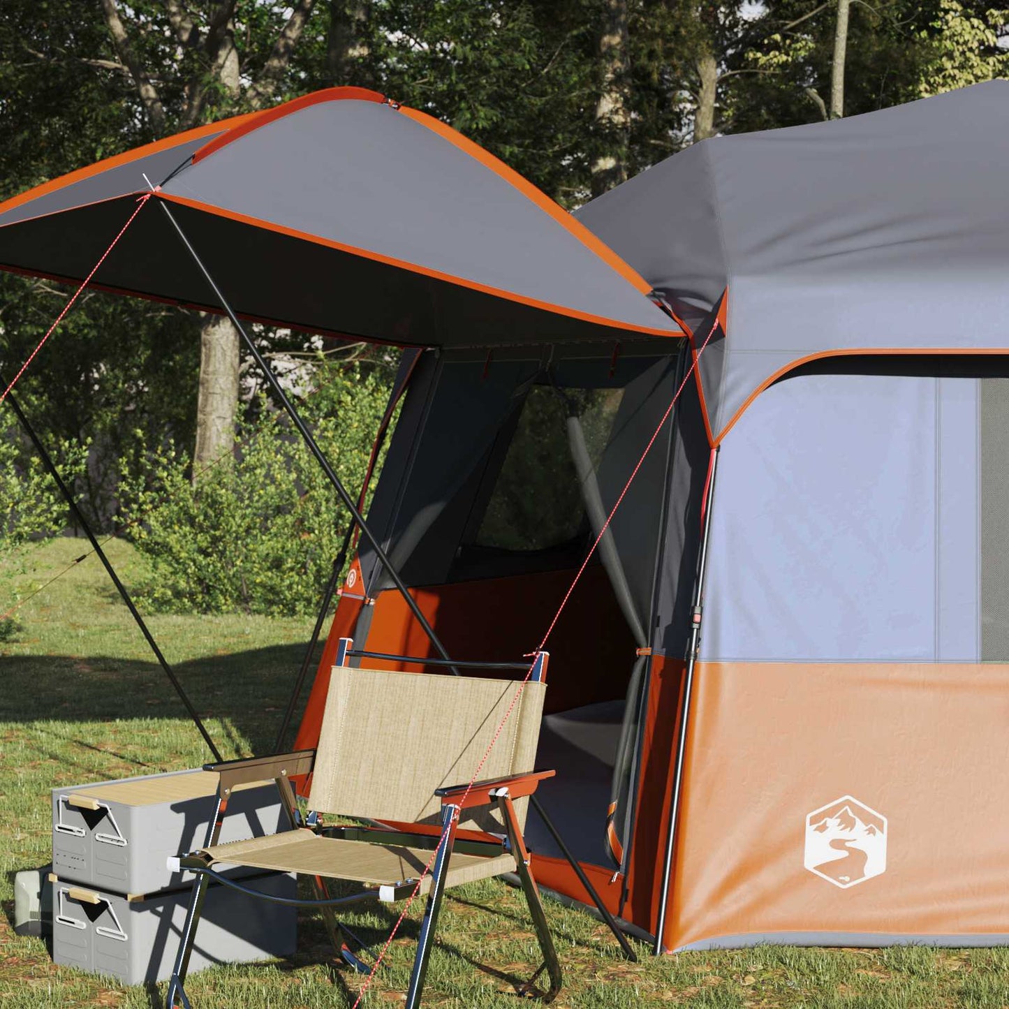 vidaXL Instant Tent with Rainfly 12-Person Quick-Release with Roof 3