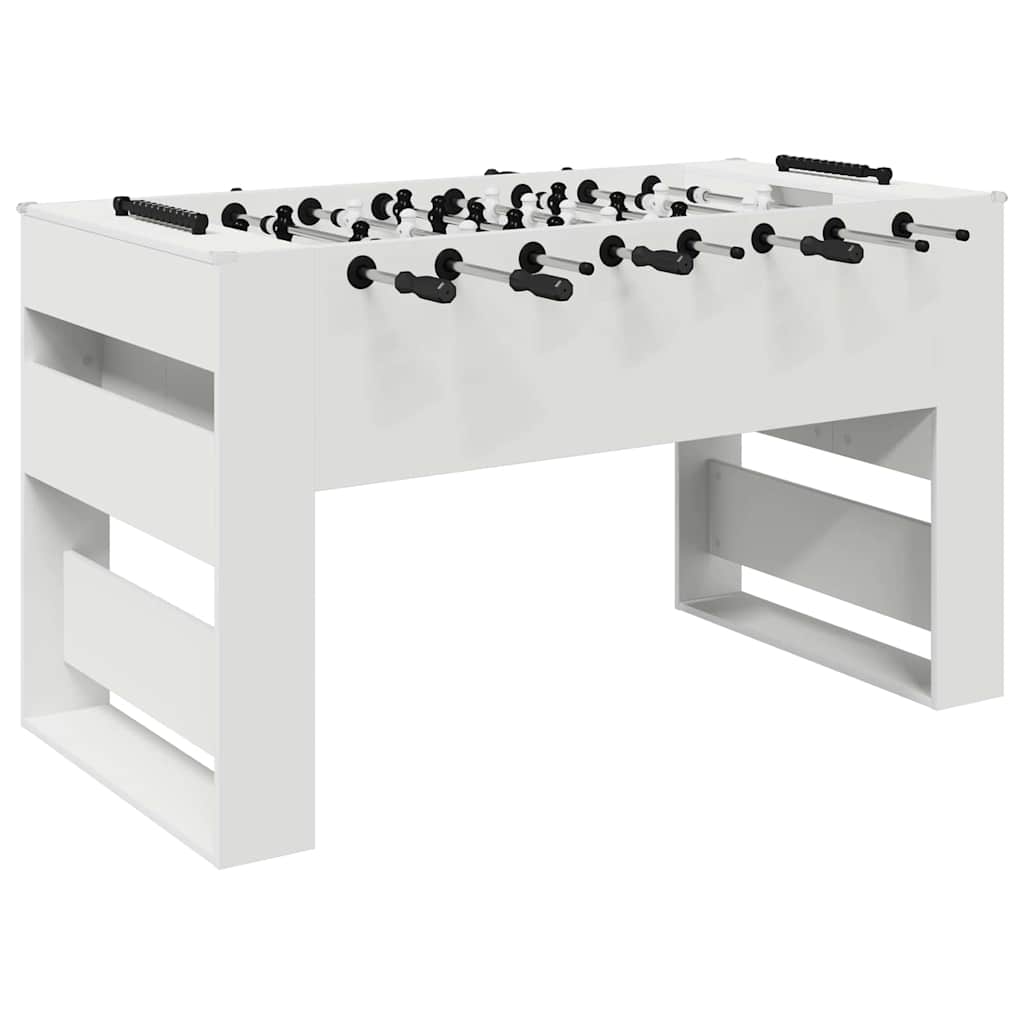 vidaXL Foosball Table White 146.5 x 74 x 85 cm Engineered Wood 2