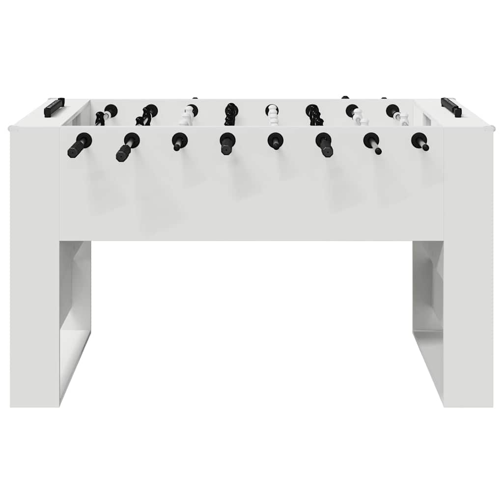 vidaXL Foosball Table White 146.5 x 74 x 85 cm Engineered Wood 4