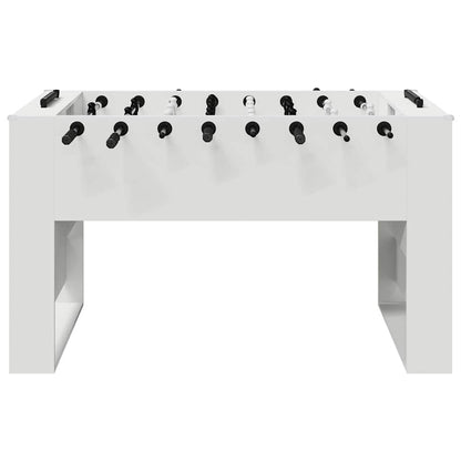 vidaXL Foosball Table White 146.5 x 74 x 85 cm Engineered Wood 4