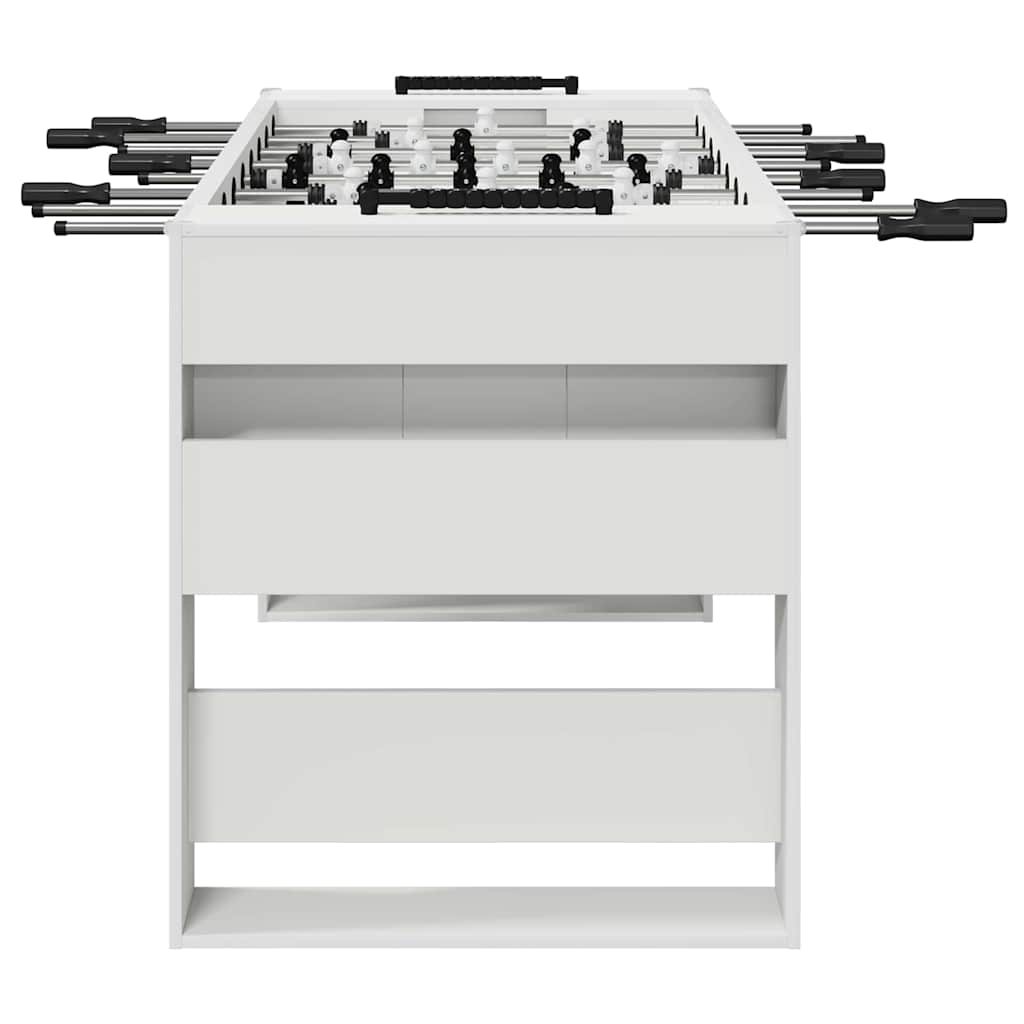 vidaXL Foosball Table White 146.5 x 74 x 85 cm Engineered Wood 5