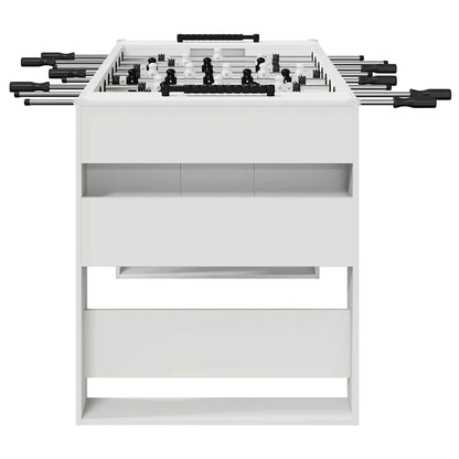 vidaXL Foosball Table White 146.5 x 74 x 85 cm Engineered Wood 5