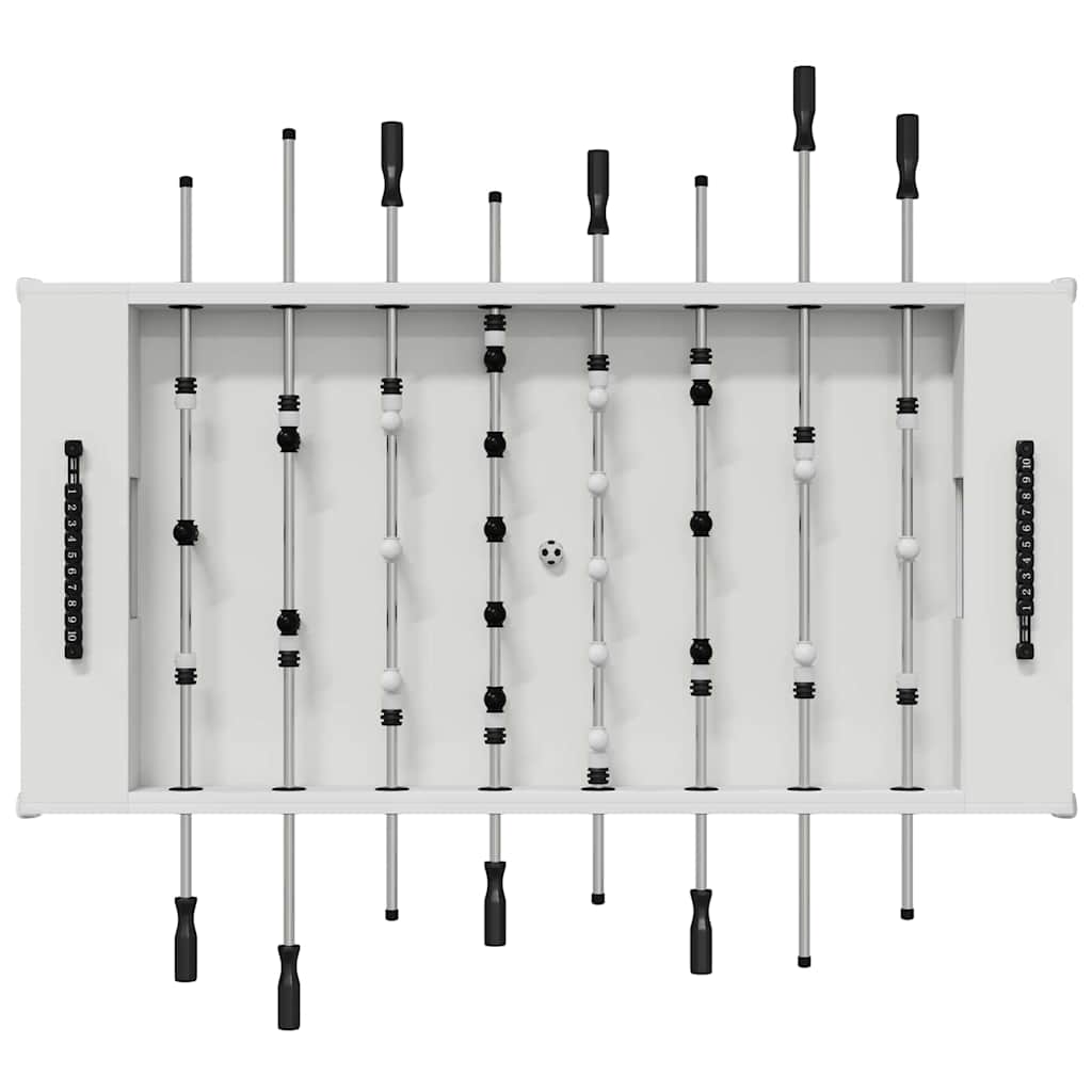 vidaXL Foosball Table White 146.5 x 74 x 85 cm Engineered Wood 6
