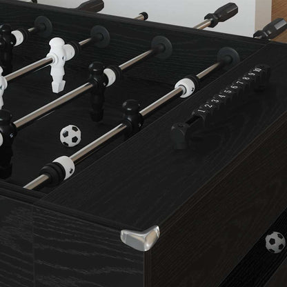 Foosball Table 146.5 x 74 x 85 cm Engineered Wood Black oak