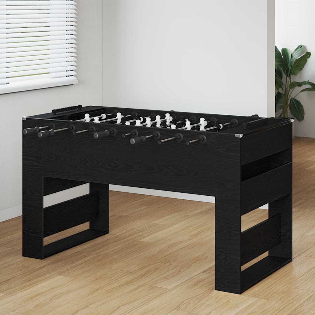 Foosball Table 146.5 x 74 x 85 cm Engineered Wood Black oak