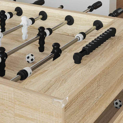 vidaXL Foosball Table Sonoma Oak 146.5 x 74 x 85 cm Engineered Wood 3