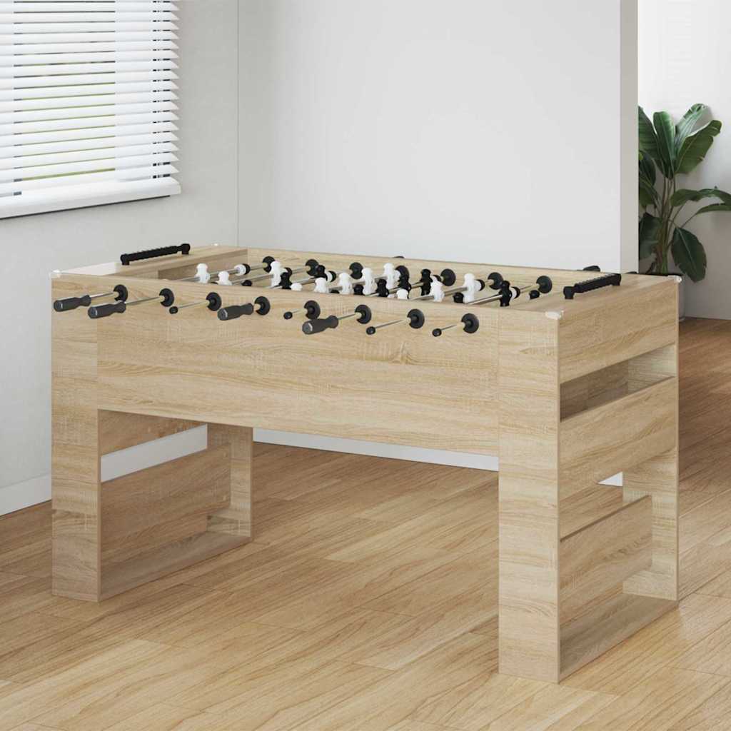 vidaXL Foosball Table Sonoma Oak 146.5 x 74 x 85 cm Engineered Wood 1