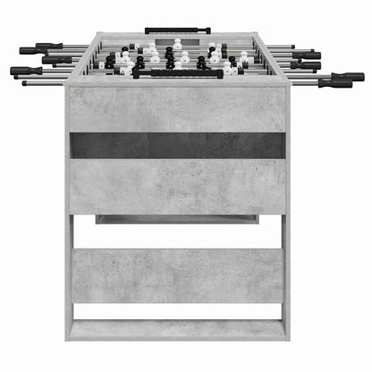 vidaXL Foosball Table Concrete Grey 146.5 x 74 x 85 cm Engineered Wood 5