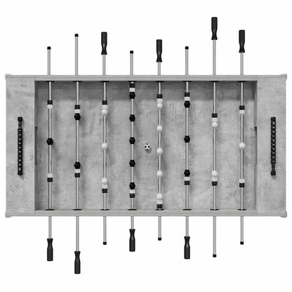 vidaXL Foosball Table Concrete Grey 146.5 x 74 x 85 cm Engineered Wood 6