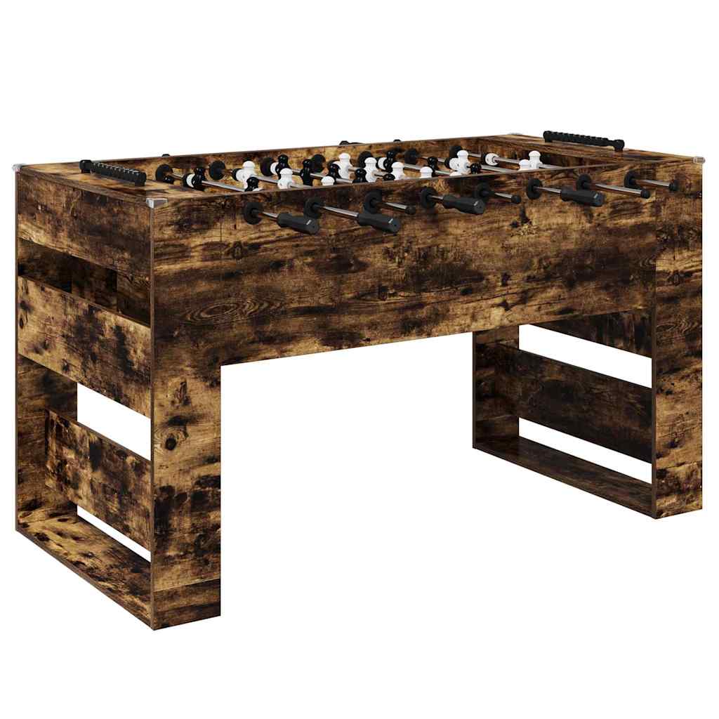 vidaXL Foosball Table Smoked Oak 146.5 x 74 x 85 cm Engineered Wood 2
