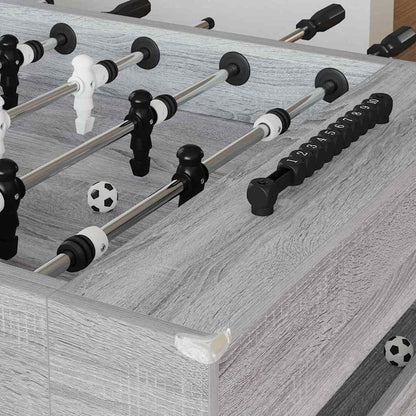 vidaXL Foosball Table Grey Sonoma 146.5 x 74 x 85 cm Engineered Wood 3