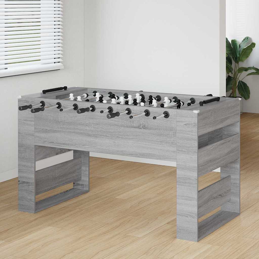 vidaXL Foosball Table Grey Sonoma 146.5 x 74 x 85 cm Engineered Wood 1