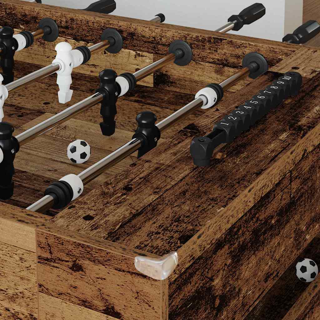 vidaXL Foosball Table Old Wood 146.5 x 74 x 85 cm Engineered Wood 3
