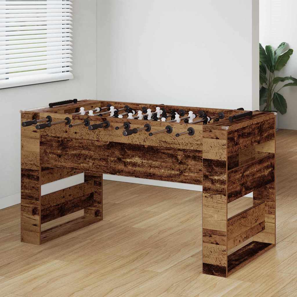 vidaXL Foosball Table Old Wood 146.5 x 74 x 85 cm Engineered Wood 1