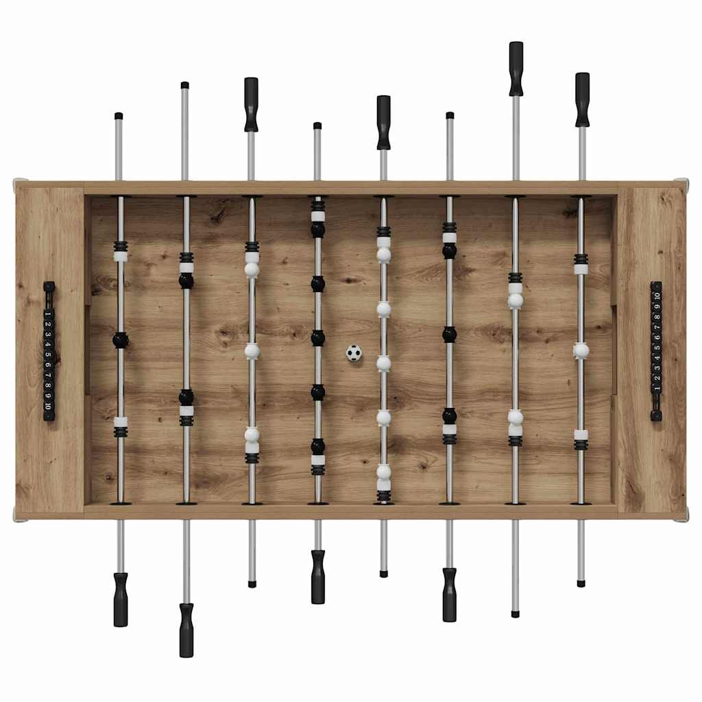 vidaXL Foosball Table Artisan Oak 146.5 x 74 x 85 cm Engineered Wood 6