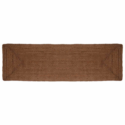 Area Rug Jute Grey Width 60 cm 200 cm