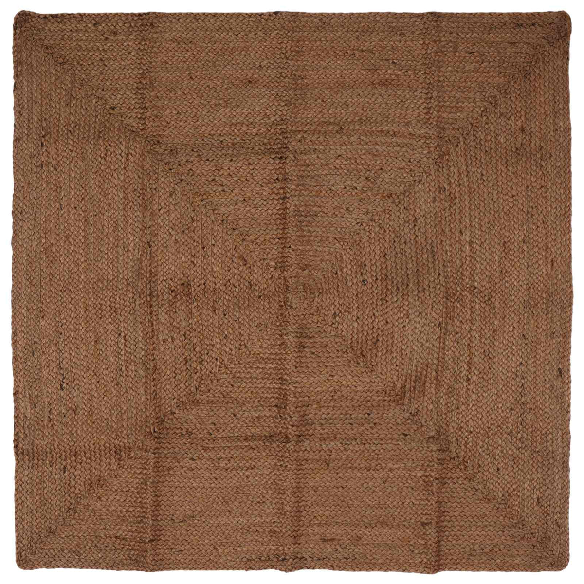 Area Rug Jute Grey Width 120 cm 120 cm