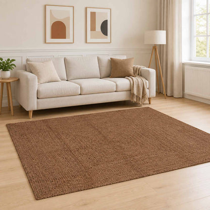 Area Rug Jute Grey Width 160 cm 230 cm