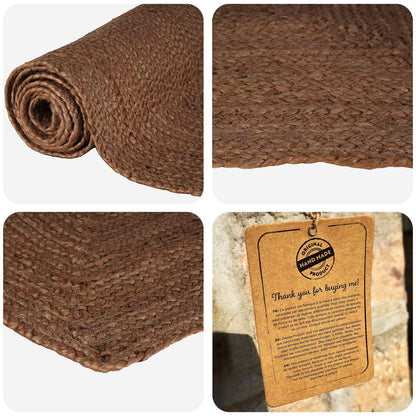 Area Rug Grey Jute
