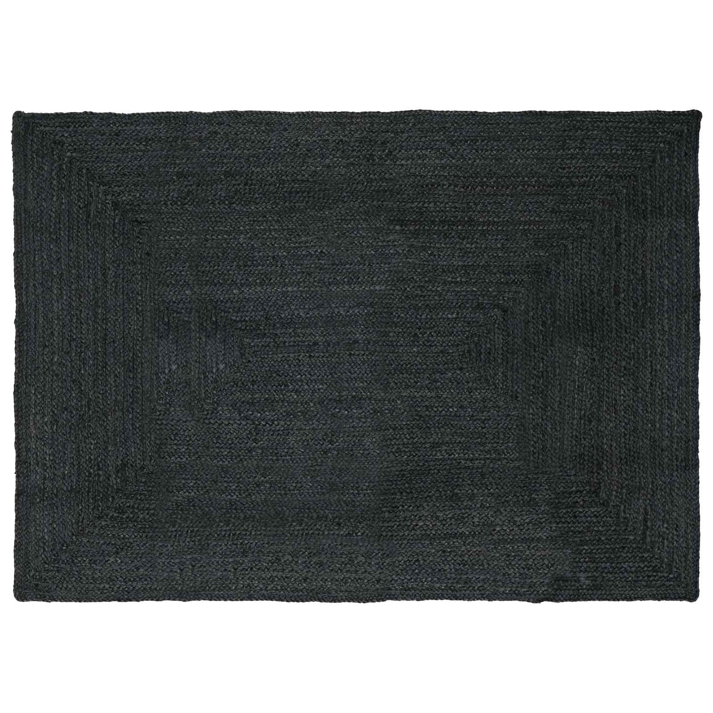 vidaXL Area Rug Dark Grey 240 x 340 cm Jute 1