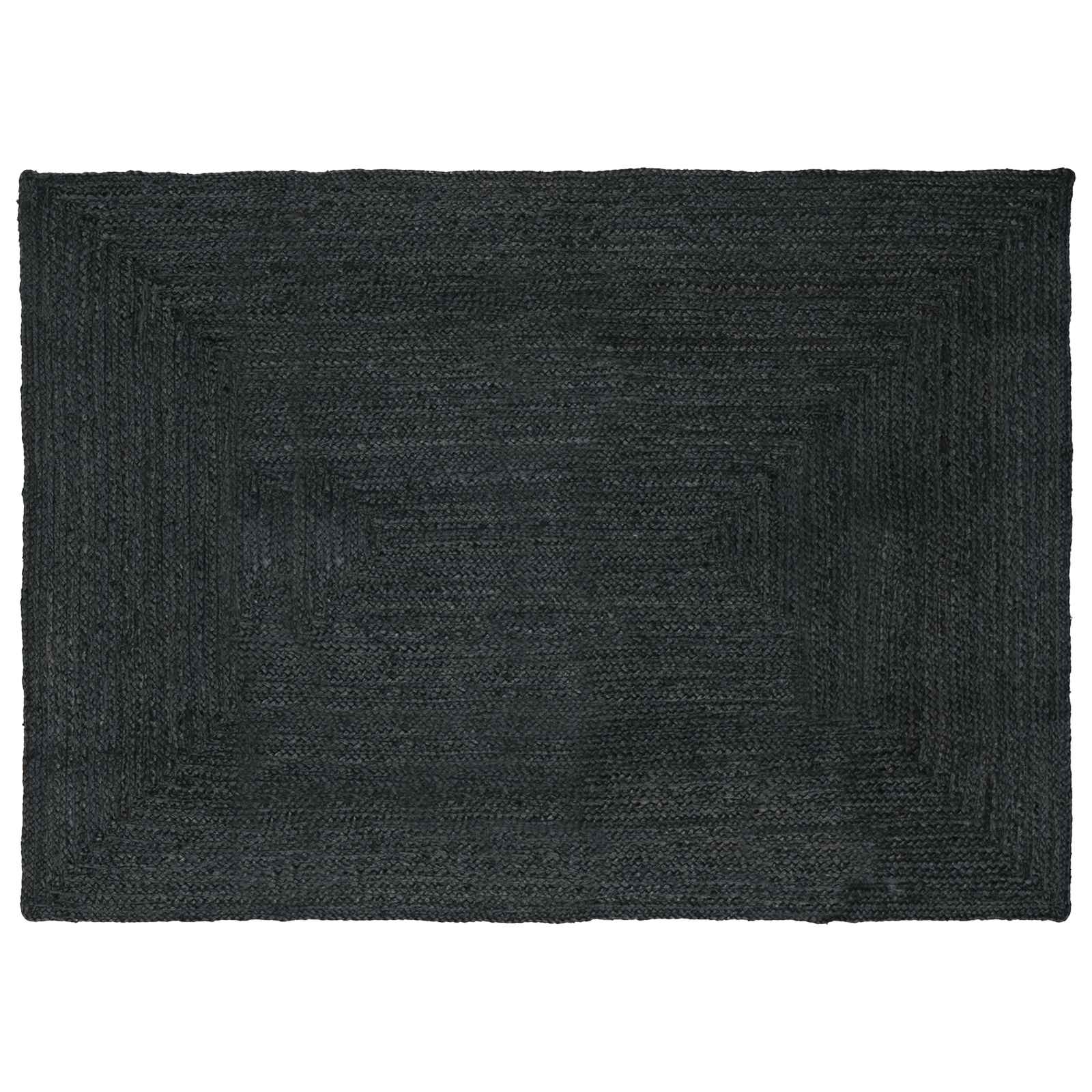 vidaXL Area Rug Dark Grey 240 x 340 cm Jute 1