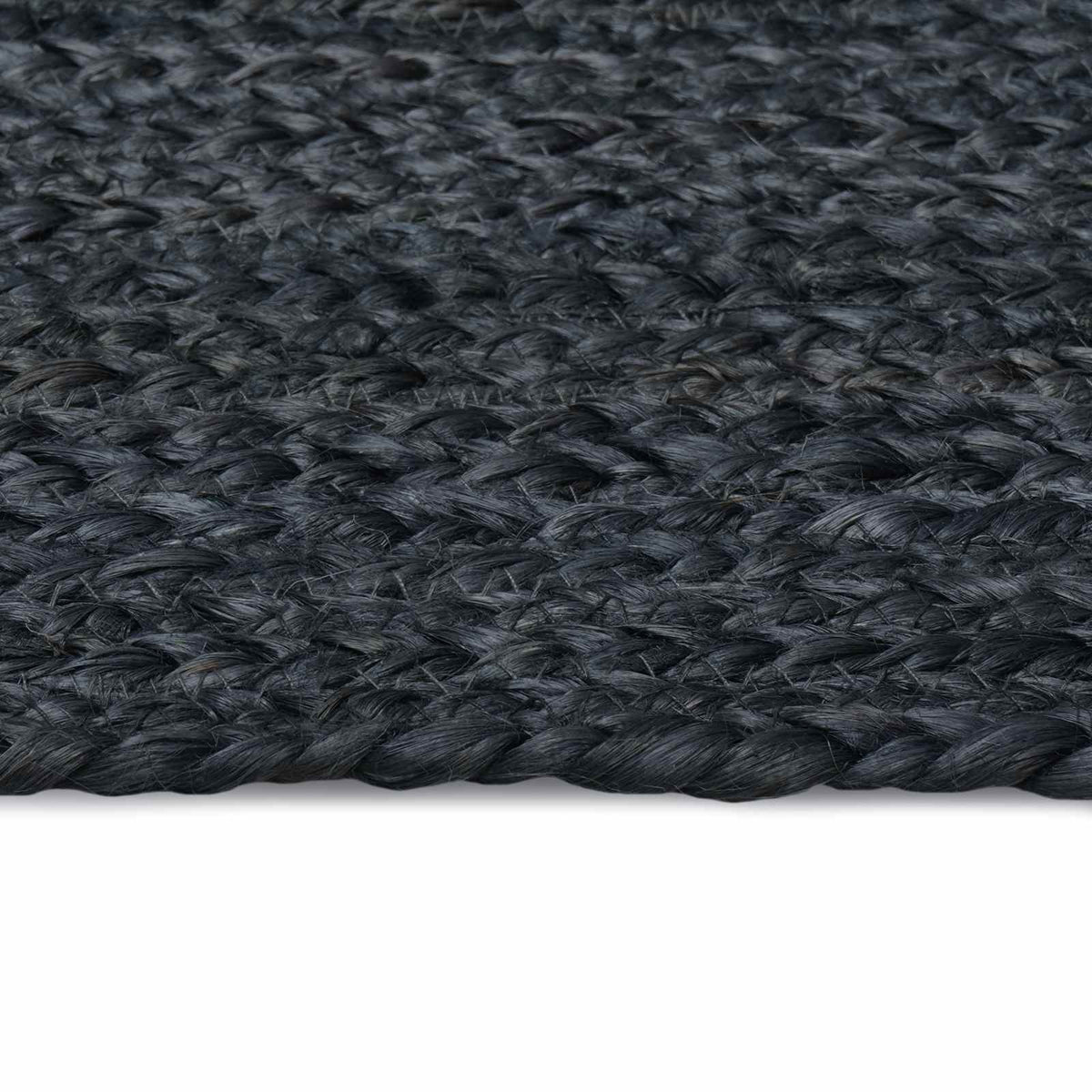 vidaXL Area Rug Dark Grey 300 x 300 cm Jute 3