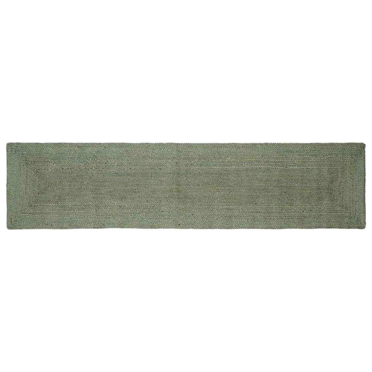 vidaXL Area Rug Jute Olive Green