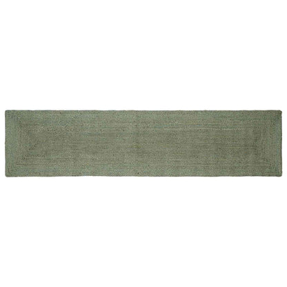 vidaXL Area Rug Jute Olive Green