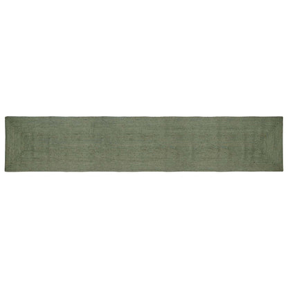 vidaXL Area Rug Jute Olive Green