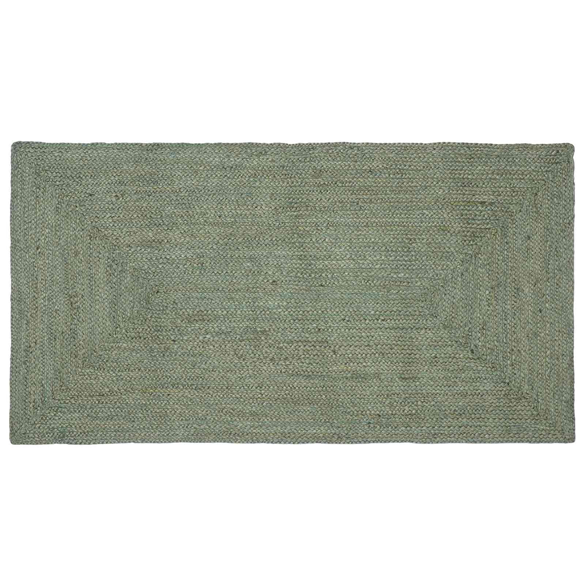 vidaXL Area Rug Jute Olive Green